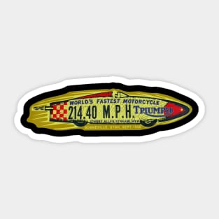 Vintage Bonneville Fastest Motorcycle decal by MotorManiac Sticker